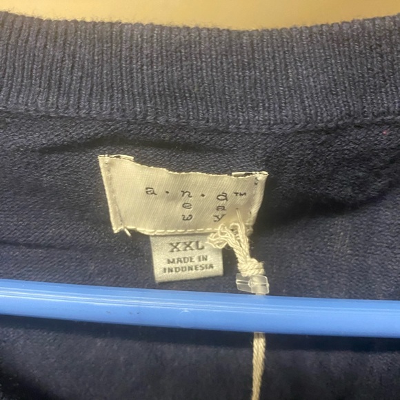 A.n.d ea wy navy cardigan Sz XXL NWT - Picture 3 of 3